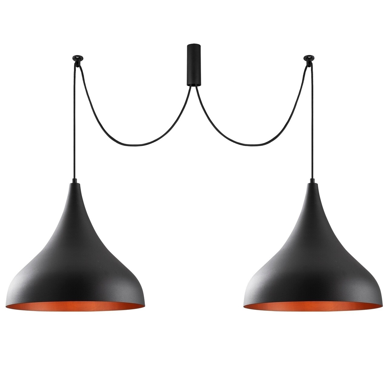 Lustra Berceste N-1392, Noor, 131 x 127 cm, 2 x E27, 100W, negru - imagine 7